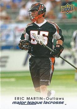 2010 Upper Deck Major League Lacrosse #54 Eric Martin Front